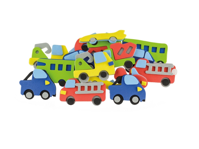 Naklejki z pianki  Auta (16szt) PVC24 Brewis